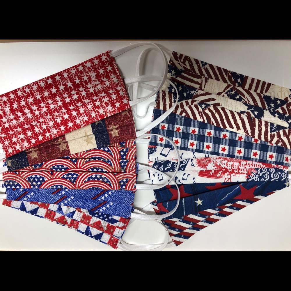 USA Flag Cotton Face Mask
